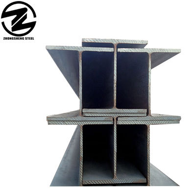 Estrutura não ligada I feixe Ss400 ASTM A36 I secção laminada a quente carbono leve preto aço galvanizado I feixe para perfurar