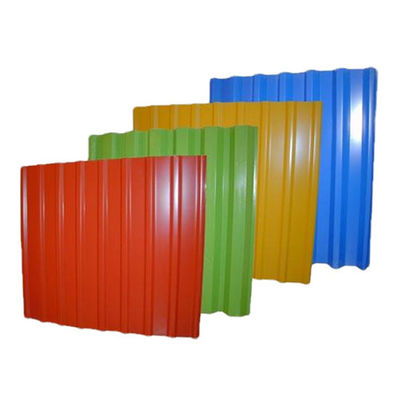 Chapa de aço corrugado de cor pré-pintada DX51D Z275 PPGI Chapa de telhado de galvanizado personalizado com certificado CE