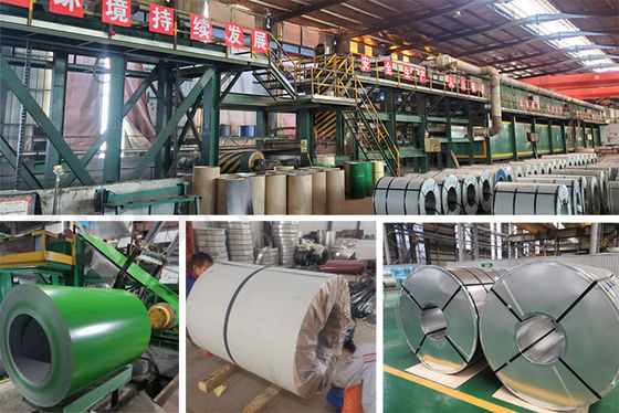 Fornecimento 0,12mm-0,6mm Dx51d G550 aço revestido de cor pre-pintado rolos de bobina de aço PPGL PPGI com matéria-prima de aço galvanizado
