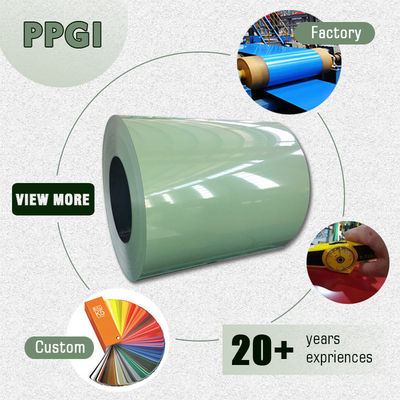 3-8 toneladas Peso Total PPGI Hard Pre-pintado Coil de aço revestido de cor para e bobinas galvanizadas