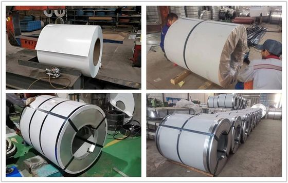 0.35*1219mm Tamanho Ral 9003 bobina de aço PPGI galvanizado pré-pintado grau DX51D Z/SGCC/DC01 Z/DC51D Z 3-5 toneladas peso da bobina