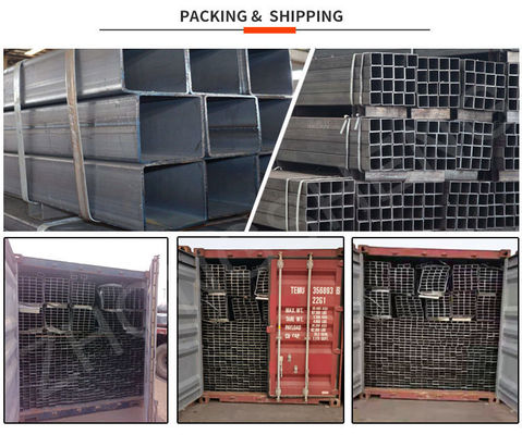 API Pipe Prime ASTM 50 x 50 Tubos quadrados para carports Tubos galvanizados quadrados e 1-6m de comprimento