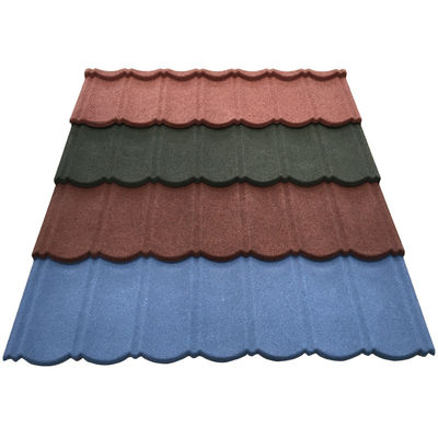Função impermeável e ignífugo 1340mm*420mm Rochedo revestido de pedra colorido de telhado de telhado de telhado de telhado para os últimos projetos