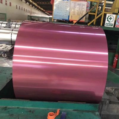 0.3 mm Espessura RAL 3006 bobina galvanizada pré-pintada bobinas coloridas com resistência chapa de aço e tolerância ± 1%