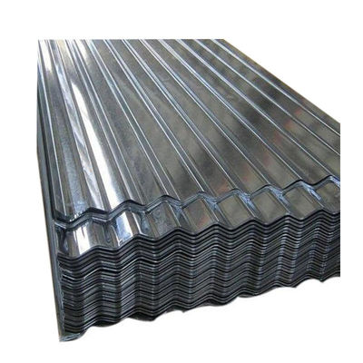 Medição 32 0,35 mm Espessura G32 Chapa de telhado de aço galvanizado ondulado para a indústria da construção padrão padrão AISI