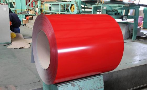 914mm PPGI RAL 9003 RAL 5052 bobina de aço galvanizado revestido de cor com base e comprimento como seu pedido