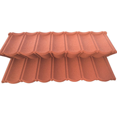 Material de PVC e 2,7 kg/pcs Peso azuis, revestidos de pedra anti-desvanecimento, telhas de telhado metálicas com alta durabilidade