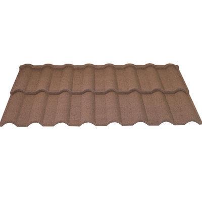 Telhas de telhado metálicas revestidas de pedra coloridas para estilo de design moderno e baixo preço