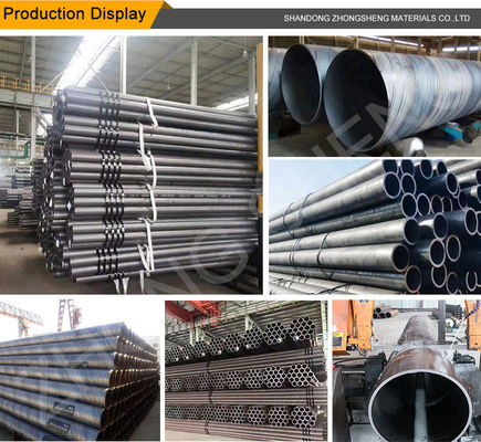 Q235 Q345 ASTM A106 14 polegadas 15MM 25MM espessura tubo de aço carbono com galvanizado Sim passagem de pele e grau