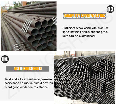 Q235 Q345 ASTM A106 14 polegadas 15MM 25MM espessura tubo de aço carbono com galvanizado Sim passagem de pele e grau
