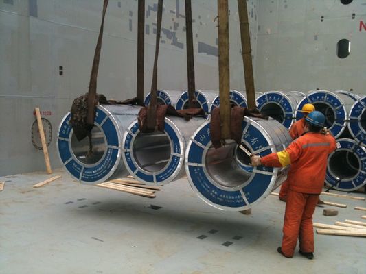 55% de alumínio galvalume AZ120 bobina de aço GL mergulhada a quente com ID COIL 508mm/610mm e tolerância ± 1%