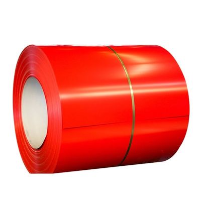 Tolerância ± 1% Revestimento de zinco 20-275g/m2 Ral Cor 0,4 mm 0,5 mm PPGI bobinas de cor revestida de aço bobinas de metal chapas de telhado