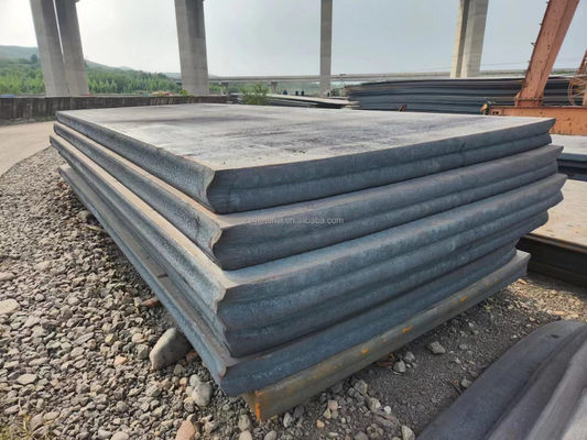 Material de construção SS400 ASTM A36 11mm 12mm 15mm Chapa de aço de carbono laminada a quente com espessura 3-200mm