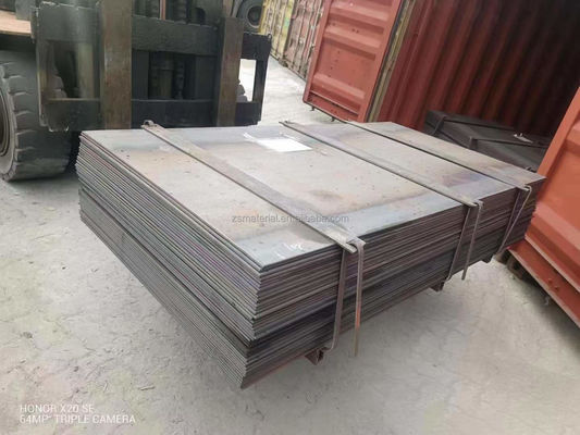 Material de construção SS400 ASTM A36 11mm 12mm 15mm Chapa de aço de carbono laminada a quente com espessura 3-200mm