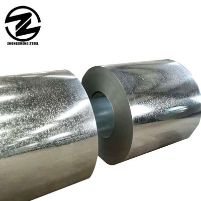 Empilhadeira de aço galvanizado GI mergulhada a quente com revestimento de zinco de 30-275 g/m2 e com garantia de 0,48 * 1000 mm Tamanho Big Spangel DX51D 80 g