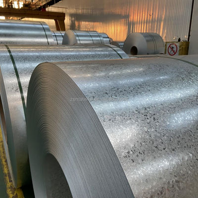 Empilhadeira de aço galvanizado GI mergulhada a quente com revestimento de zinco de 30-275 g/m2 e com garantia de 0,48 * 1000 mm Tamanho Big Spangel DX51D 80 g