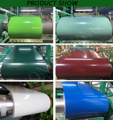 Hdg Gi Secc Dx51 Ppgi bobinas de aço galvanizado bobina Ral8017 aço revestido a cores