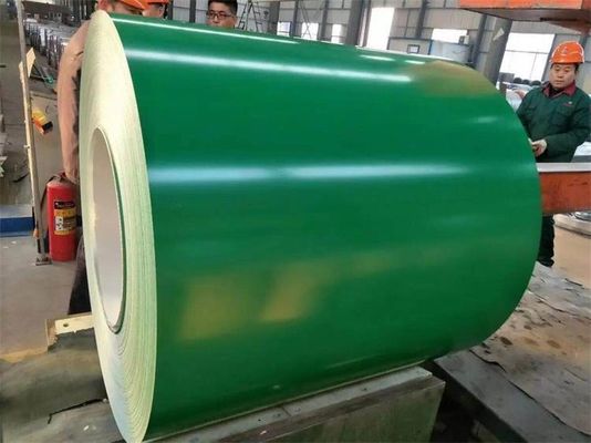 0.5mm bobinas PPGI fornecer diretamente cor branca bobina de aço pré-pintada para fazer tábuas brancas RAL Tolerância verde ± 1%