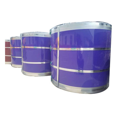 JIS/BS/EN/ASTM Padrão bobinas PPGI galvanizadas pré-pintadas para fabricação de folhas onduladas e bobinas de aço revestidas por cores PPGI
