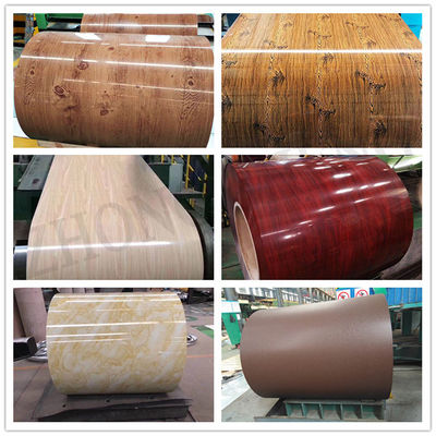 Espessura personalizável RALColor PPGI RAL 3019 PPGI/PPGL Coil de aço Color Coated Steel Coil 3D PPGI Folha RAL Color Paint