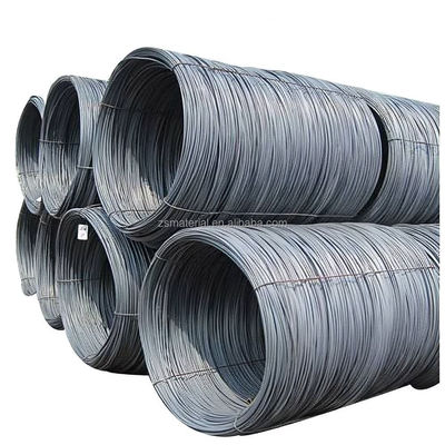 SAE1006 SAE1008 SAE1010 de carbono Gi fio de ferro galvanizado a quente/electro 8mm 6mm 10mm 2 toneladas por bobina com revestimento de zinco