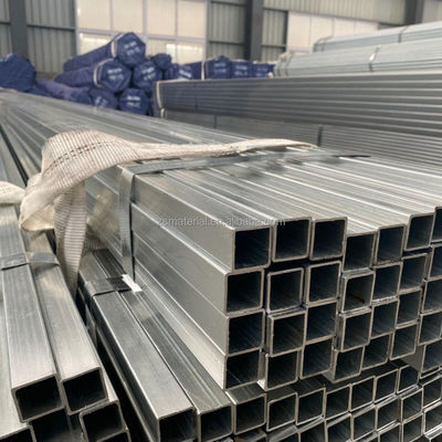 Tubos de aço galvanizados quadrados e retangulares com dureza média dura 1-12m de comprimento