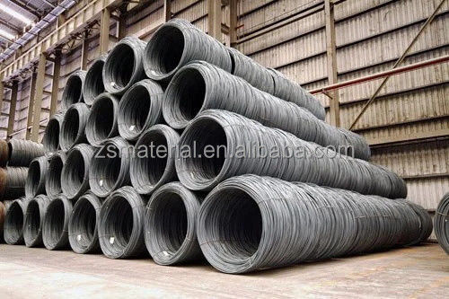 SAE1006 SAE1008 SAE1010 de carbono Gi fio de ferro galvanizado a quente/electro 8mm 6mm 10mm 2 toneladas por bobina com revestimento de zinco