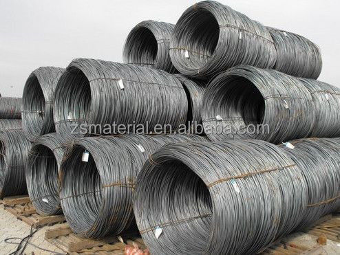 SAE1006 SAE1008 SAE1010 de carbono Gi fio de ferro galvanizado a quente/electro 8mm 6mm 10mm 2 toneladas por bobina com revestimento de zinco
