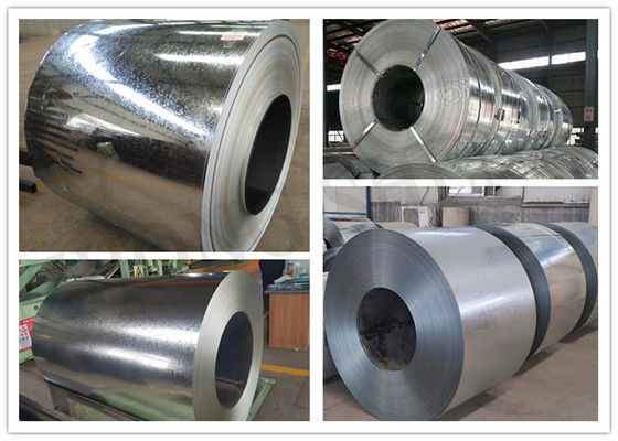 G90 DX51D bobina de aço galvanizado com passagem de pele e tolerância ± 1% espessura 0,125 mm-0,25 mm