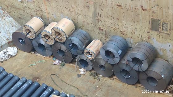 Rolante a quente de 6 mm de largura 2000 mm S235JR bobina de aço carbono com superfície revestida galvanizada e padrão AISI