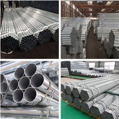 6 Meter comprimento ASTM A53 tubo de aço galvanizado ISO9001 Certificado 0,8-12,75mm espessura