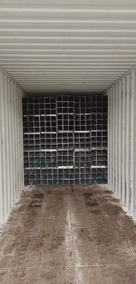 Tubos de aço de carbono laminados a quente de secção quadrada e oca, galvanizados, galvanizados, retangulares, com serviço de construção
