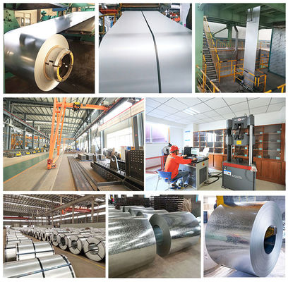 Chapa de aço laminada a quente em espiral para o comprimento da espiral 3000-6000 mm grau DX51D Z/DX52D Z/DX53D Z/DX54D Z etc.