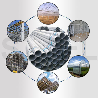 Irmão BS 40mm Diâmetro tubos de aço galvanizados a quente tubos redondos CRC tubos estruturais 6m comprimento ERW tecnologia laminada a quente
