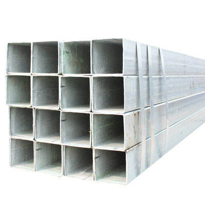 50 x 50 tubos de aço galvanizados quadrados 100 x 100 x 4 mm ASTM BS GI Faturamento por peso real