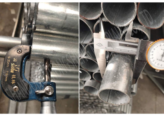 Tubo de aço galvanizado revestido por epoxi e mergulho a quente por metro preto como exigência dos clientes para pre-GI de solda longitudinal