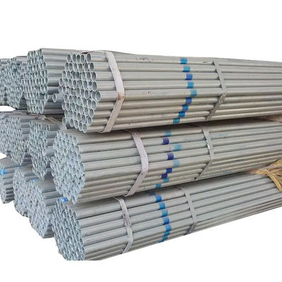 Tubo de aço galvanizado de 0,6-10 mm certificado PVOC para andaimes e estufas 114 mm Diâmetro 16 gauge 32 mm Espessura