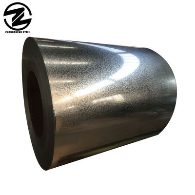 Revestimento de zinco 30-600 g/m2 CGCC Aço carbono a quente Big Flower 28 Gauge 26 Gauge Galvanized Steel Coil para revestimento Z10-Z29