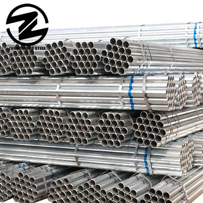 2 polegadas GI tubos de encaixe para estufas Hot Dip ASTM/GB/BS/JIS/EN padrão 20 Ft ferro galvanizado tubo de aço de ferro redondo