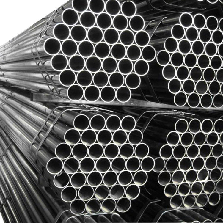 Alta demanda ASTM A53 A36 Lista 40 Tubo de aço carbono com soldagem preta e certificado ISO9001
