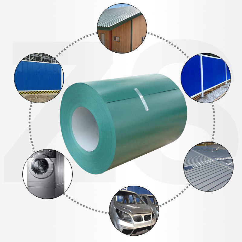 Rolante de aço galvanizado pré-pintado Ral9016 Ral9003 Ral9010 Completo duro para material de construção Alta dureza