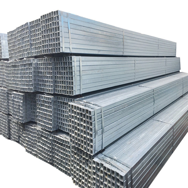 Descolagem Tubos de aço soldados retangulares de grande diâmetro quadrado Tubos de aço carbono Tratamento de superfície galvanizado ERW dobra