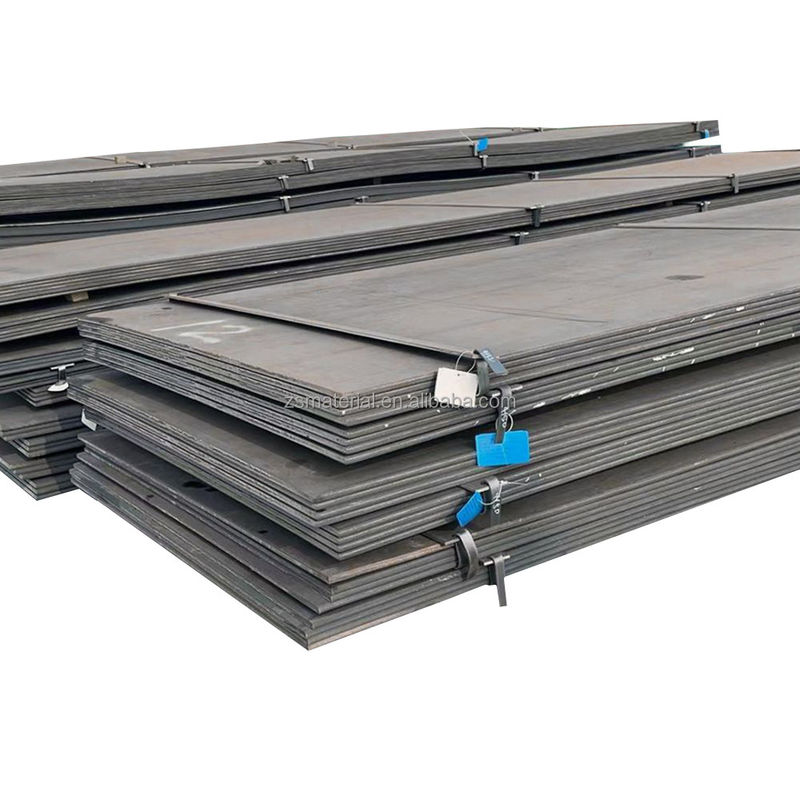 A36 HRC Folha St37 MS Placas 1.5-4.0 Espessura 9 polegadas 4.5mm Q195b Q345 S235j2 Q355 Q355b Placa de aço laminado a quente / suave / carbono