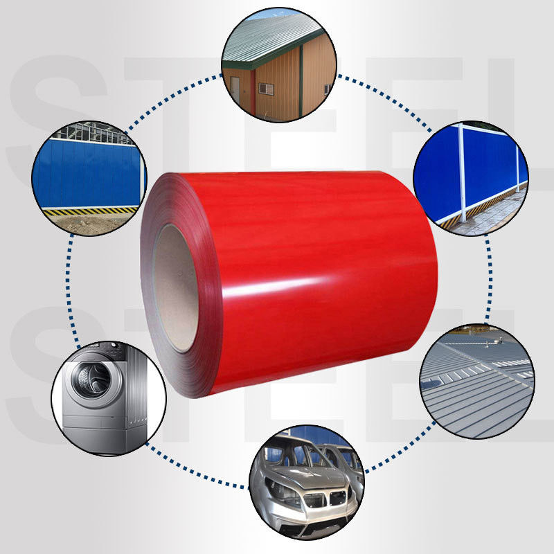 Largura 100-1250 mm Dx51d bobina/folha de aço galvanizado Ppgi pré-impressa com tolerância ± 1% ou conforme requisito do cliente