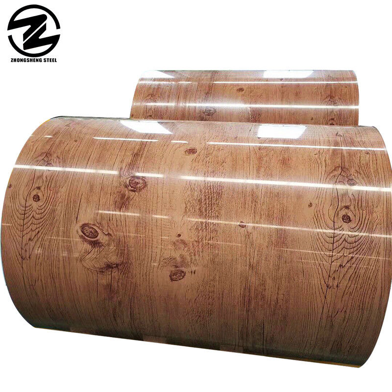 Serviço de processamento de revestimento de revestimento de aço galvanizado PPGI com rolos de revestimento e soldação em revestimento de aço PPGI de madeira