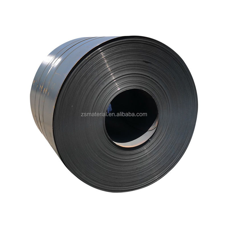 Material de construção de baixo carbono A36 Ferro preto ASTM HRC Q195 Q235B Ferro de carbono laminado a quente bobina de aço de carbono superfície opaca Largura de acabamento 1501-2000MM