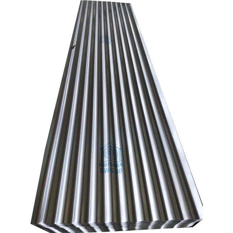 0.6mm 0.8mm 1.2mm Z80g Z100g Gi Chapa de aço revestida de zinco Indústria de construção Chapa de telhado galvanizado de aço ondulado