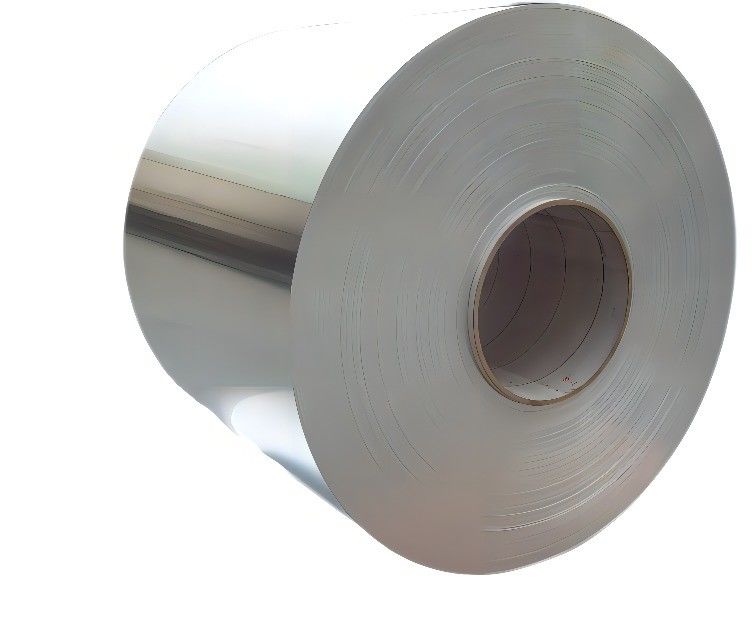 Rolo redondo 78 mm 15 polegadas bobina de alumínio para calhas ASTM 8011 revestido de prata tiras de alumínio grau A1050