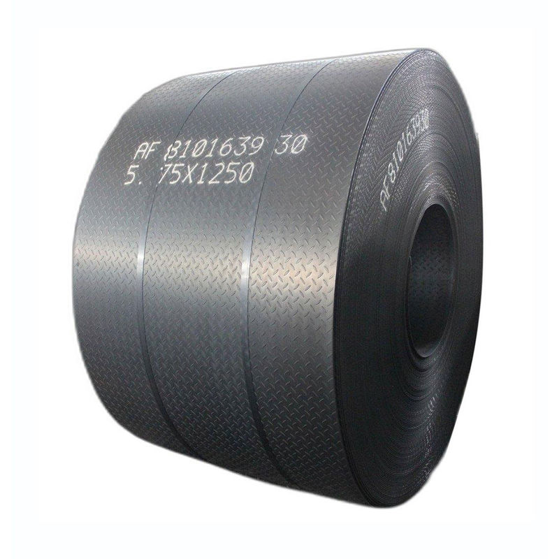 Placa de verificação de aço leve laminada a quente ASTM a36 ss400 q235 2,5 mm 3,5 mm para serviço de processamento de chapas de piso