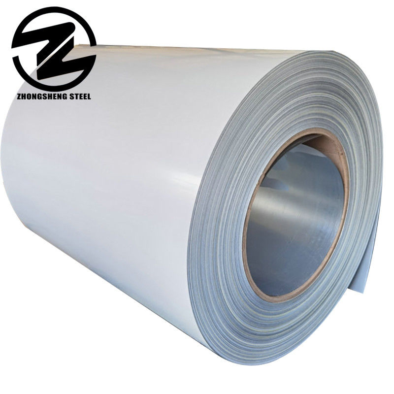 PPGI bobina 0,38 mm 0,46 mm bobina galvanizada pré-pintada PPGI RAL9003 bobina de aço revestida Largura 600-1500MM